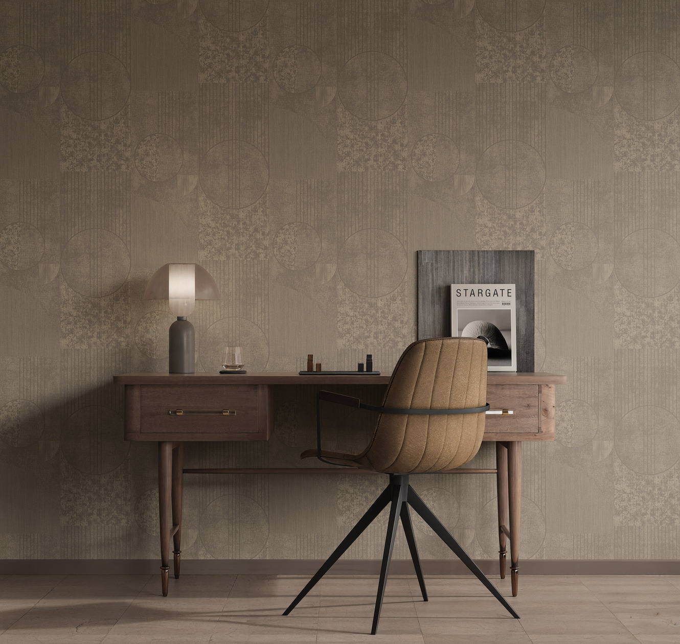 Обои Milassa Солярис Звездные врата SOL5 008 10,05×1 фото в интерьере